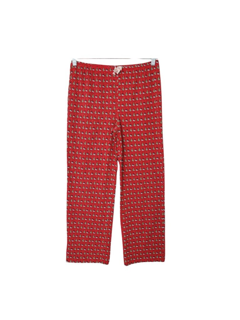 Vineyard Vines Christmas Pajama Pants Womens Size L Red Holiday Santa Comfy